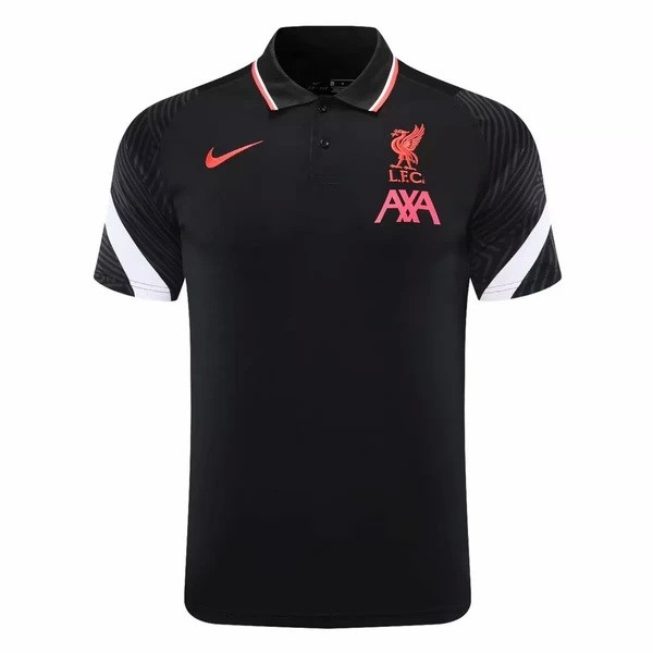 Polo Liverpool 2020 2021 Negro Blanco